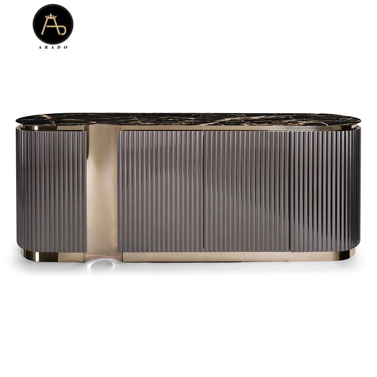 italian modern design luxury dinning table set marble with stainless steel dinning table