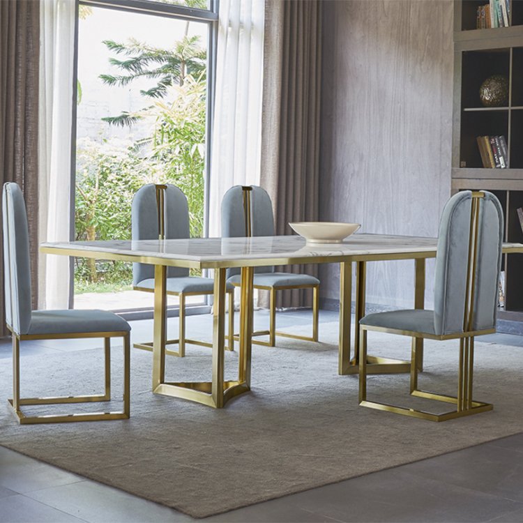 Italian Minimalist Slate Dining Table Simple Modern Small Apartment Dining Table Nordic Ins Marble Dining Table