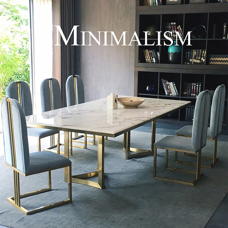 Italian Minimalist Slate Dining Table Simple Modern Small Apartment Dining Table Nordic Ins Marble Dining Table
