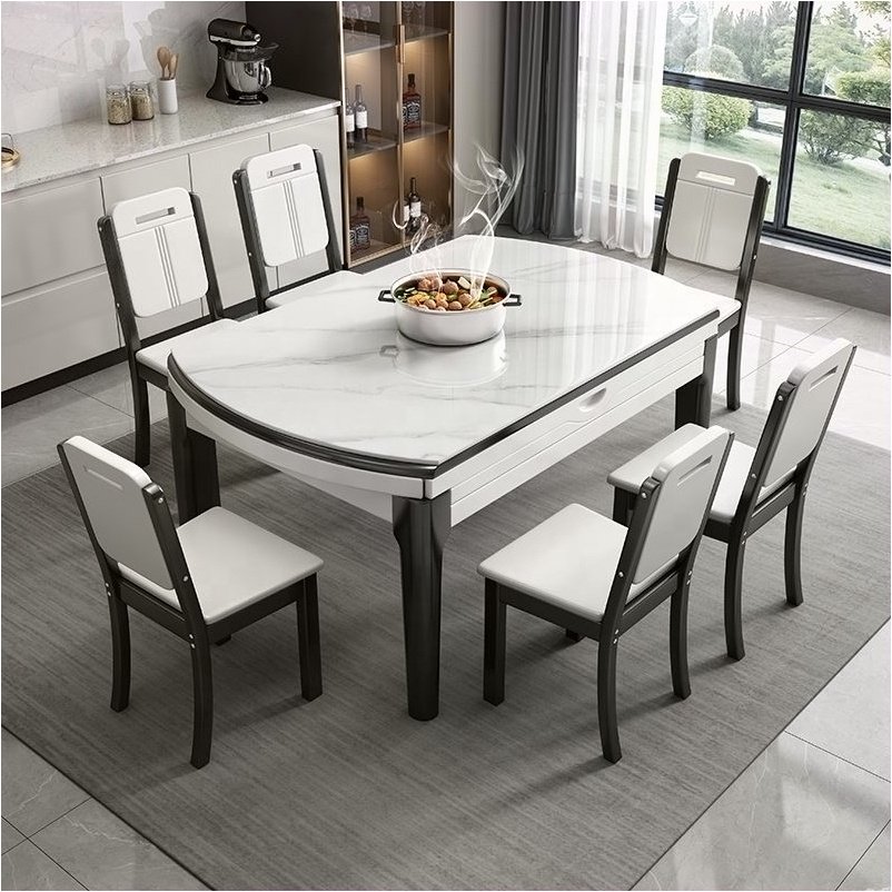 marble dining table dinning table set 6 chairs dining room furniture marble dining table set