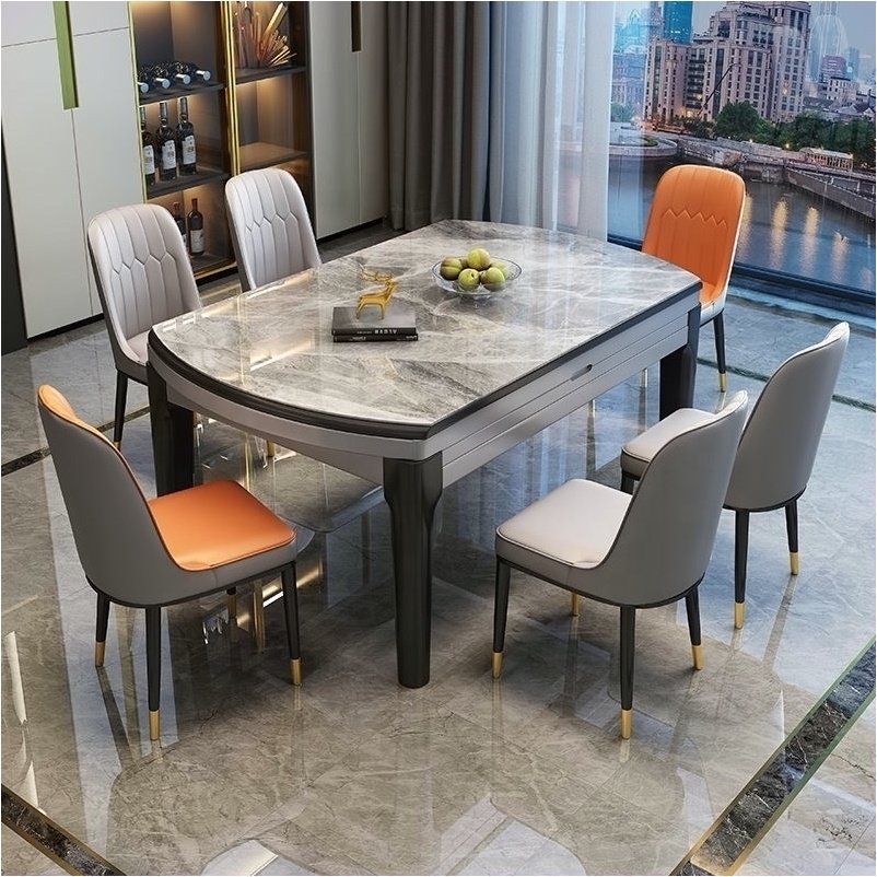 marble dining table dinning table set 6 chairs dining room furniture marble dining table set