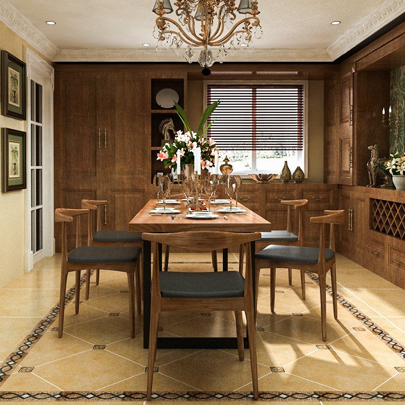 Dinning room set dining room luxury furniture table and chair wood solid wood dining table set wooden dining table