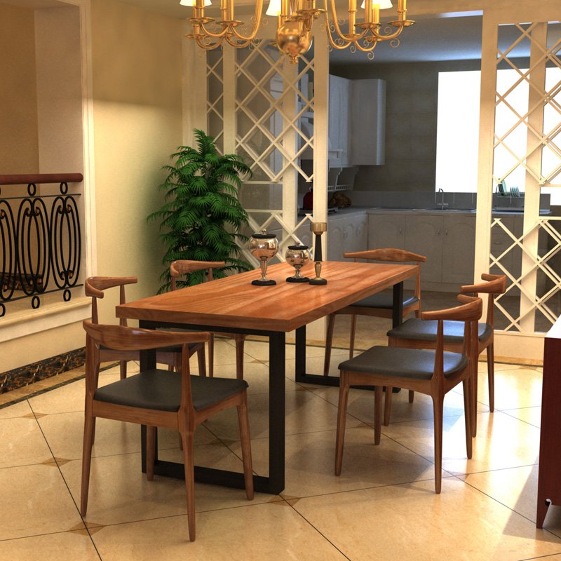 Dinning room set dining room luxury furniture table and chair wood solid wood dining table set wooden dining table