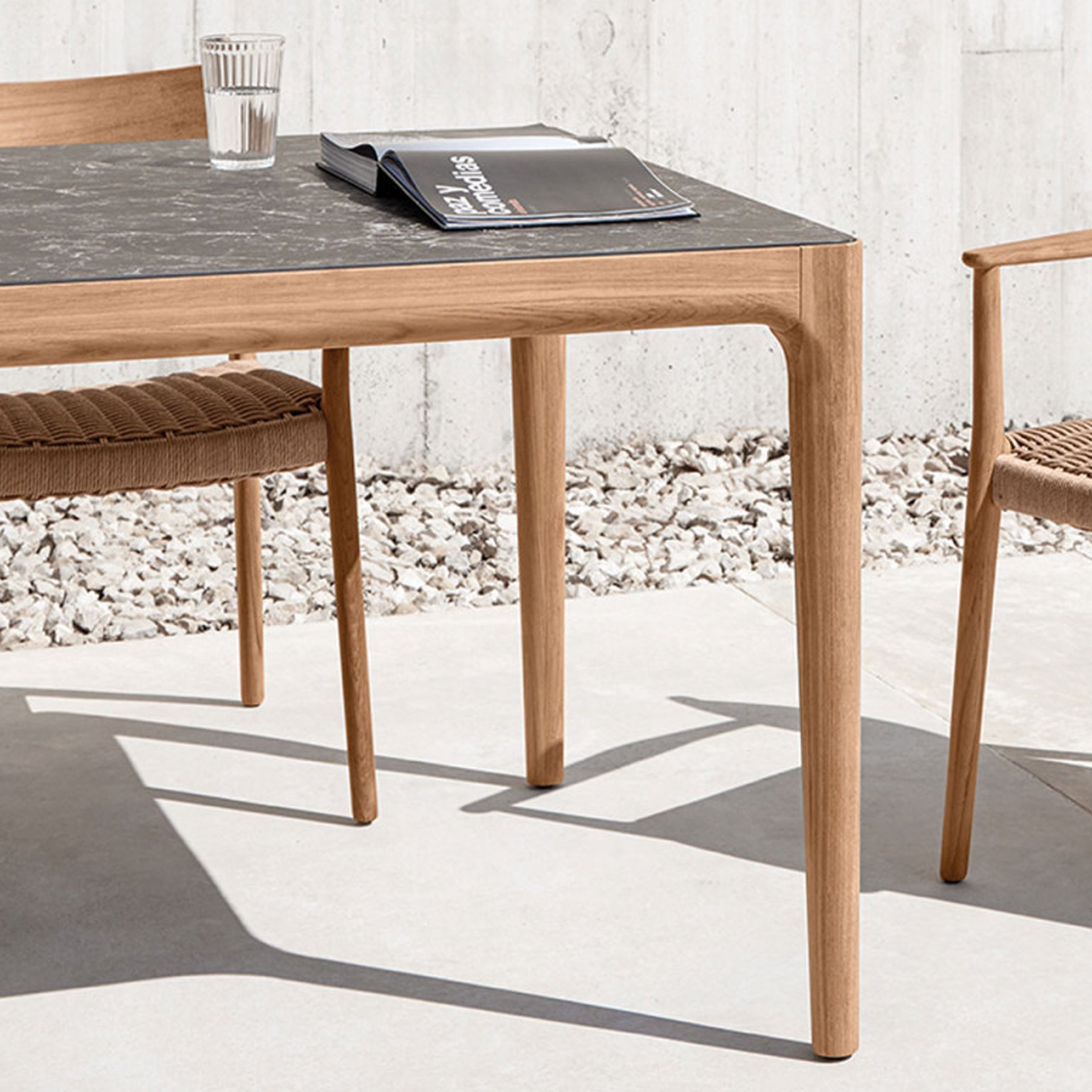 Outdoor Furniture Dining Table Ceramic Top Best Quality - Zafi