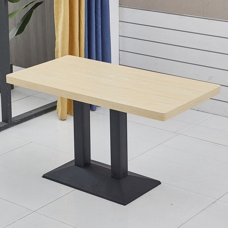 Wholesale price Commercial Furniture Wooden MDF Metal Coffee Shop Restaurant Bar Kitchen Hotel Dining Table