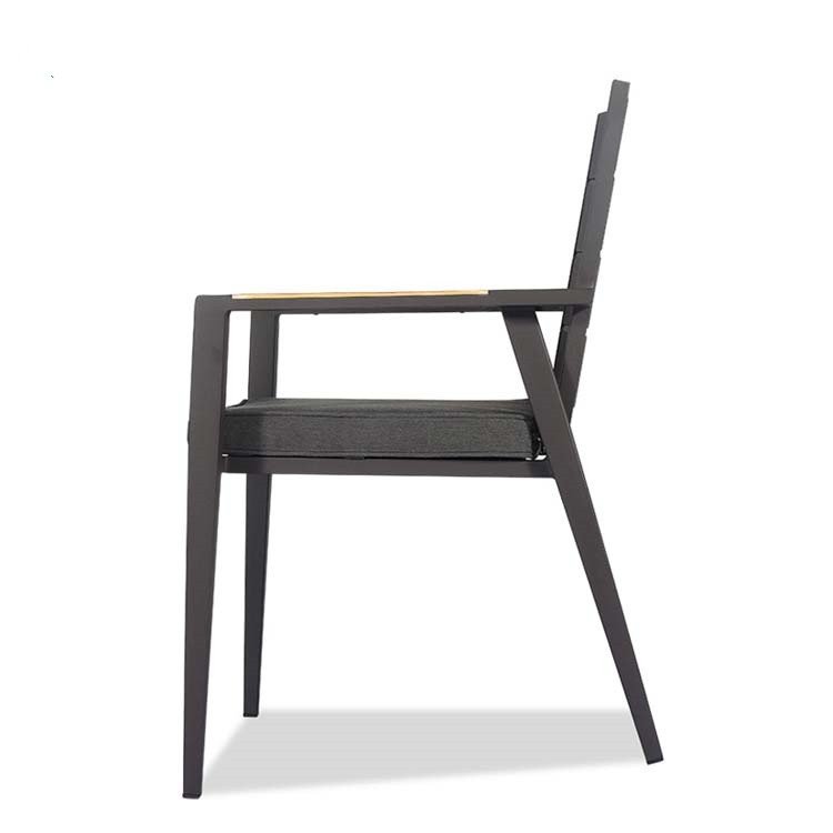Wholesale Restaurant Table Set Garden Modern Patio Furniture Aluminum Outdoor Dining Table And Chair Set for hotel