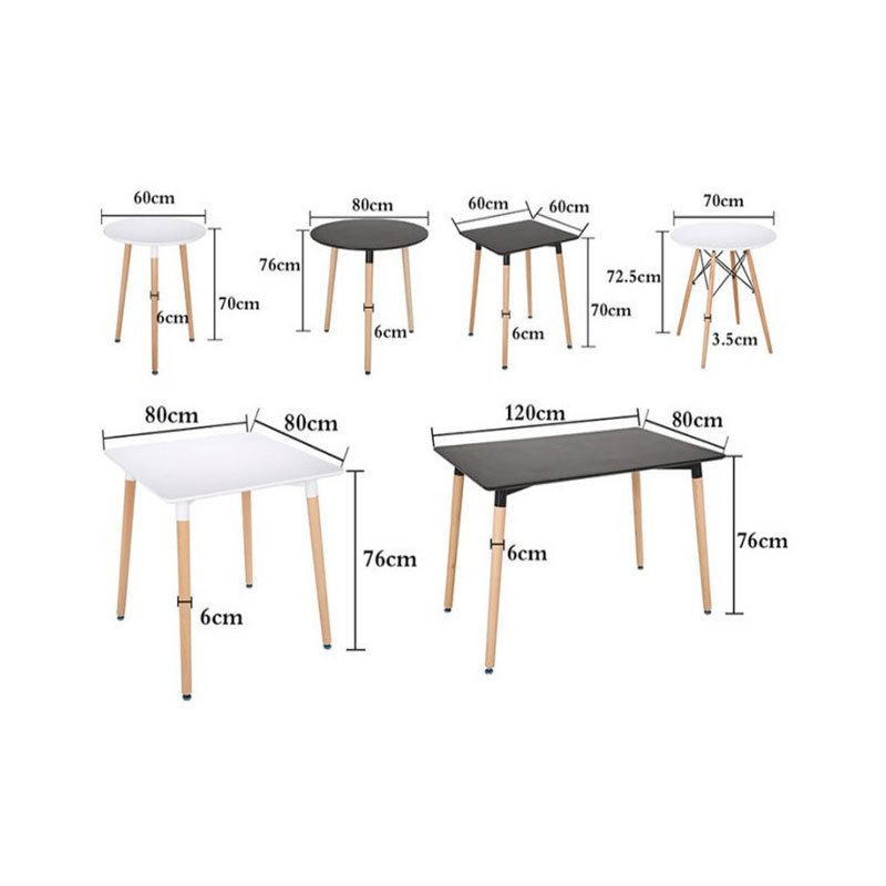 tavoli storante new traditional wood mdf dining room tables wooden MDF black and white dining tables 4 person