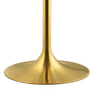 Dining Table Modern MDF Oval White with Golden Tulip Base Home Furniture Metal Iron Foshan White Gold Kitchen Table Shen Zhen