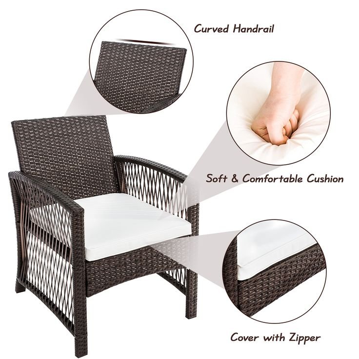 Factory price casual dining table and chairs combination patio set rattan chairs outdoor wicker furniture