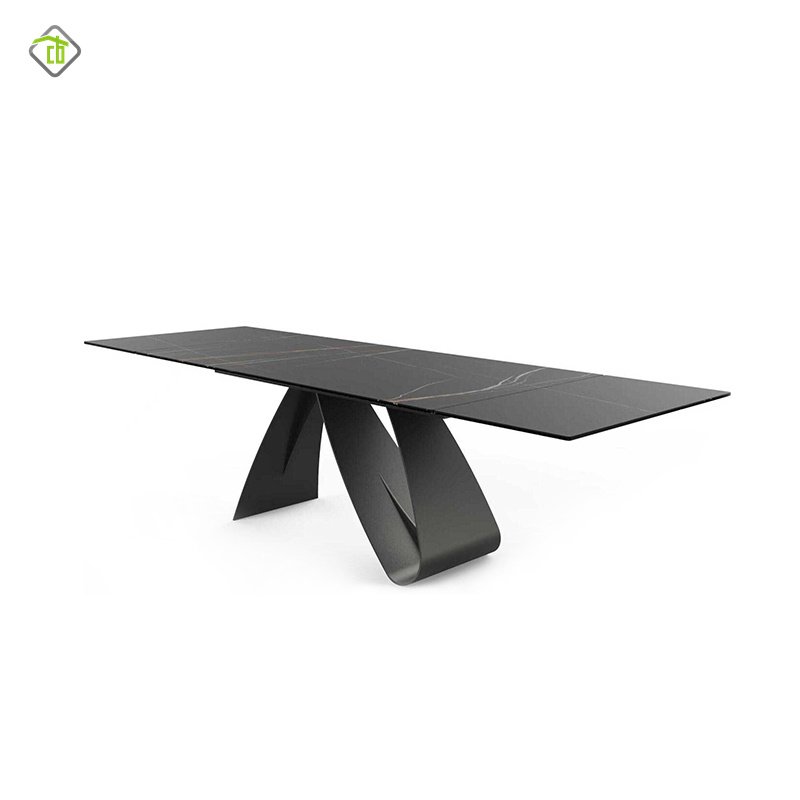 Modern Cream Dining Table Marble Stone Square Designer Kitchen Dining Room Home Office Furniture Dining Table Set