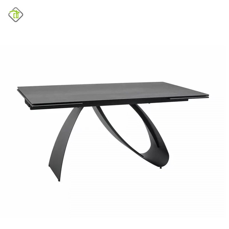 Modern Cream Dining Table Marble Stone Square Designer Kitchen Dining Room Home Office Furniture Dining Table Set