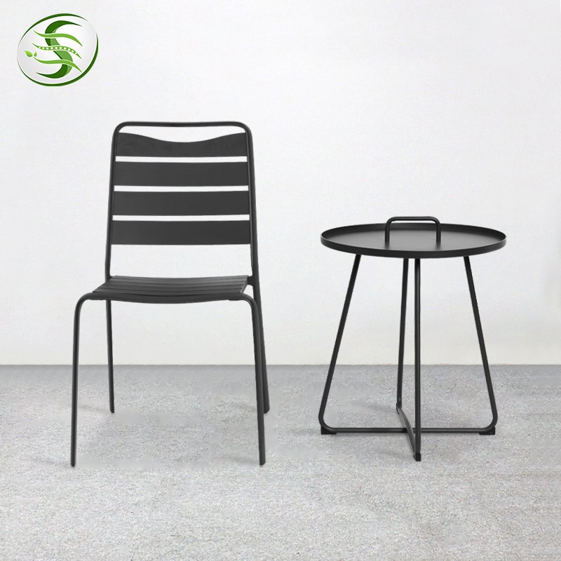 Fulin Rectangle Restaurant 8pcs Aluminum Outdoor Garden Patio Furniture Tempered Glass Dining Table Set