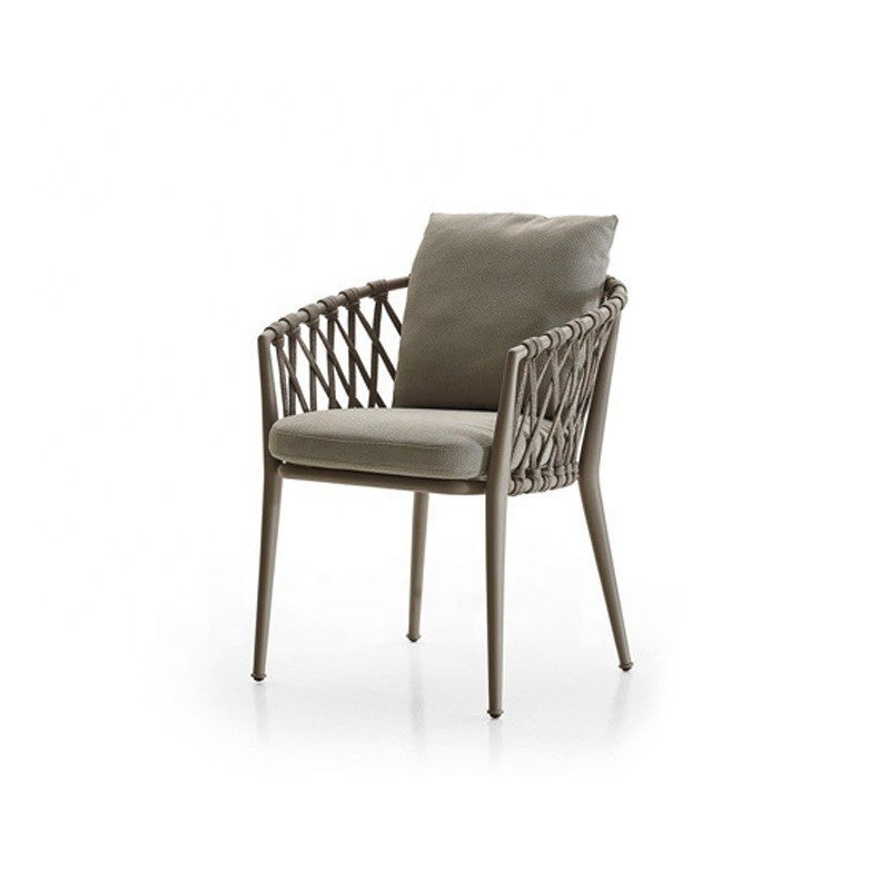 Wholesale Outdoor Luxury Patio Furniture Casual Rattan Rope Garden 4 Seater Aluminium Tables Chairs
