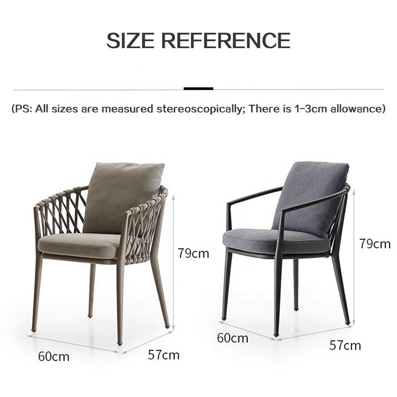 Wholesale Outdoor Luxury Patio Furniture Casual Rattan Rope Garden 4 Seater Aluminium Tables Chairs