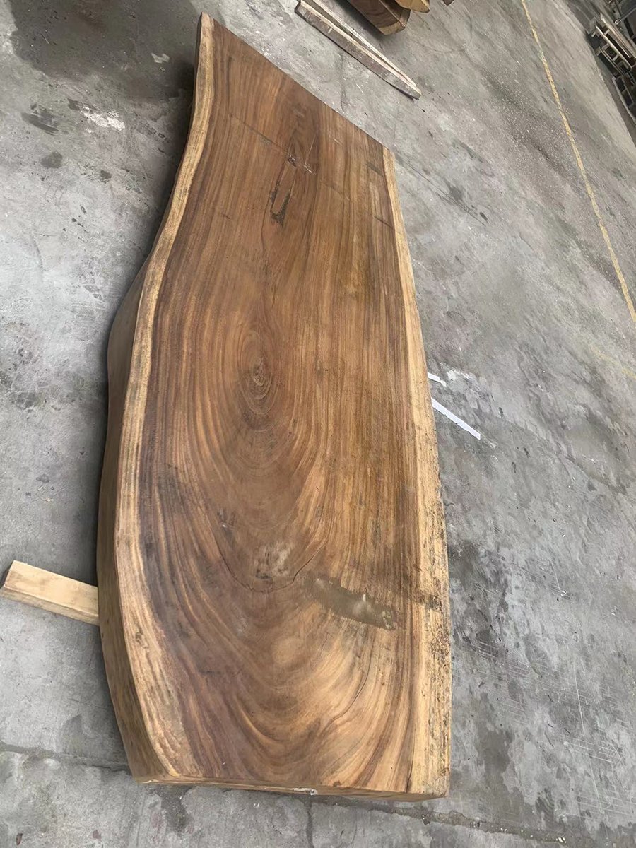 Conference solid walnut wood slab dining table live edge wood slabs large restaurant natural wood slab