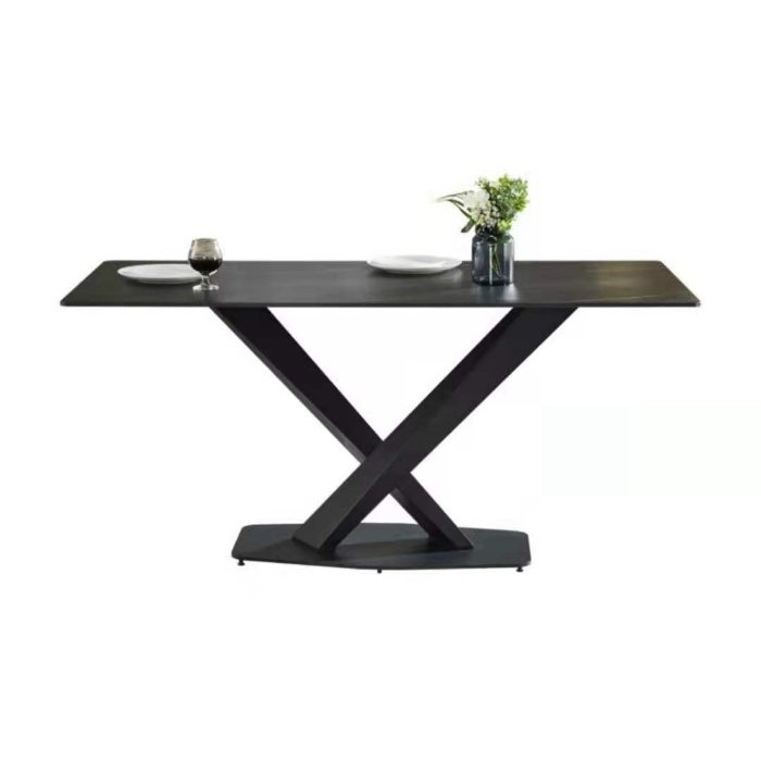 Factory Price Wholesale Farm Melamine Top Party Wedding Event Dinning Furniture Dining Table