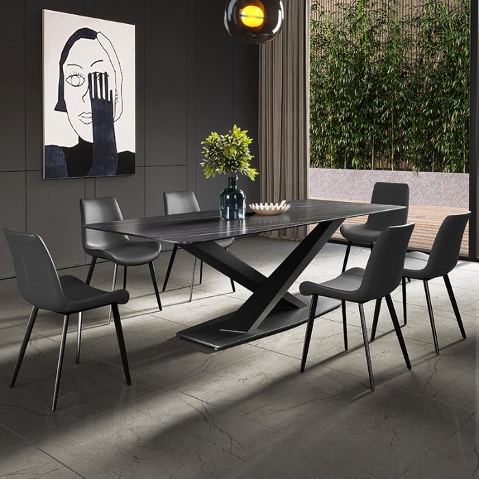Factory Price Wholesale Farm Melamine Top Party Wedding Event Dinning Furniture Dining Table
