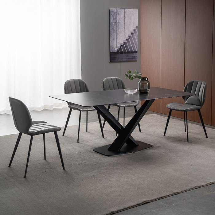 Factory Price Wholesale Farm Melamine Top Party Wedding Event Dinning Furniture Dining Table