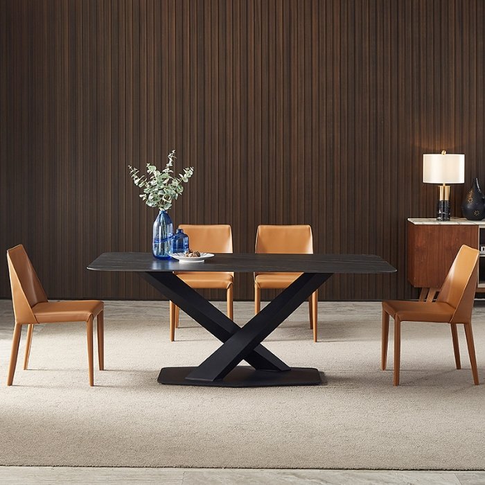 Factory Price Wholesale Farm Melamine Top Party Wedding Event Dinning Furniture Dining Table