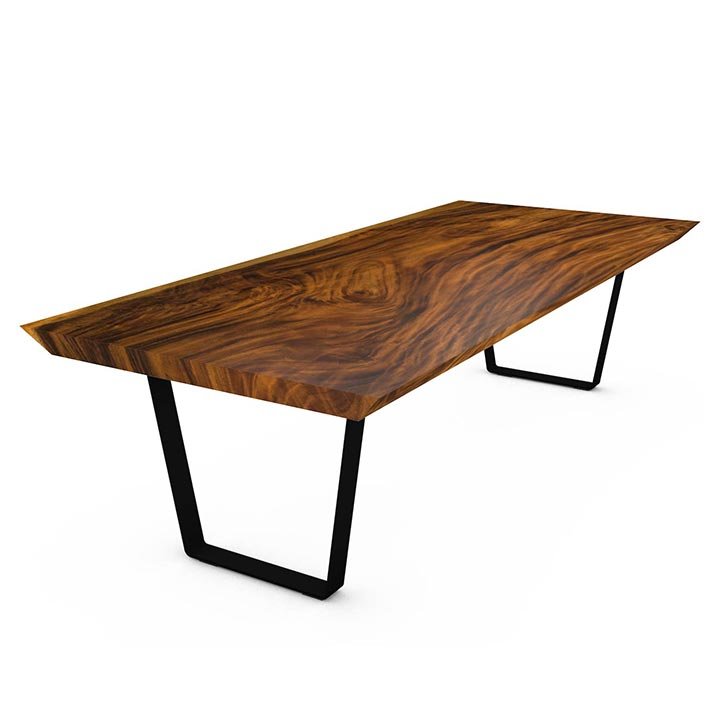 Modern Durable Solid Wood Slab Table Suar Wood Resin Epoxy Dining Tables Set for Home Hotel Villa Apartment for Living Room