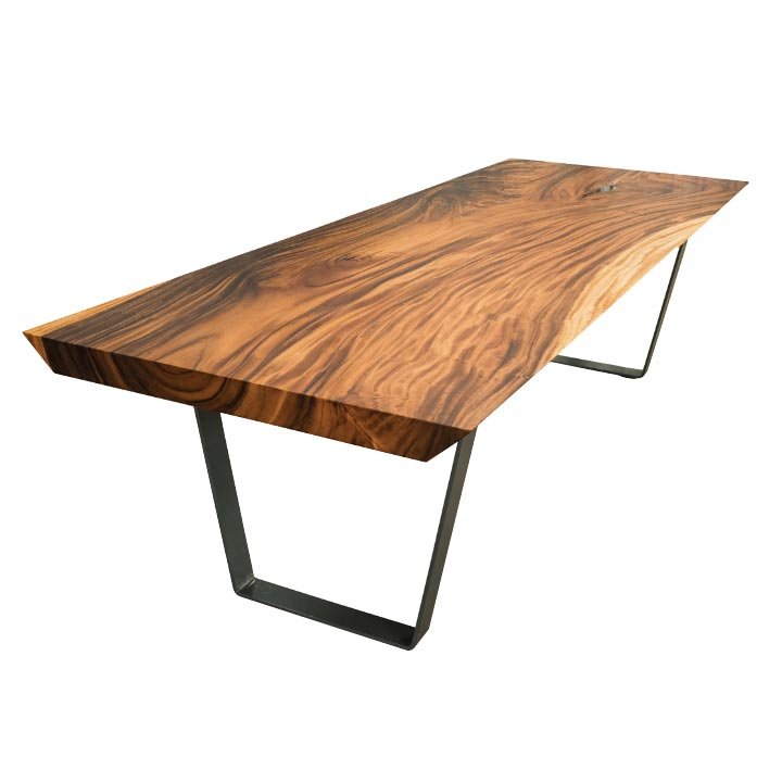 Modern Durable Solid Wood Slab Table Suar Wood Resin Epoxy Dining Tables Set for Home Hotel Villa Apartment for Living Room