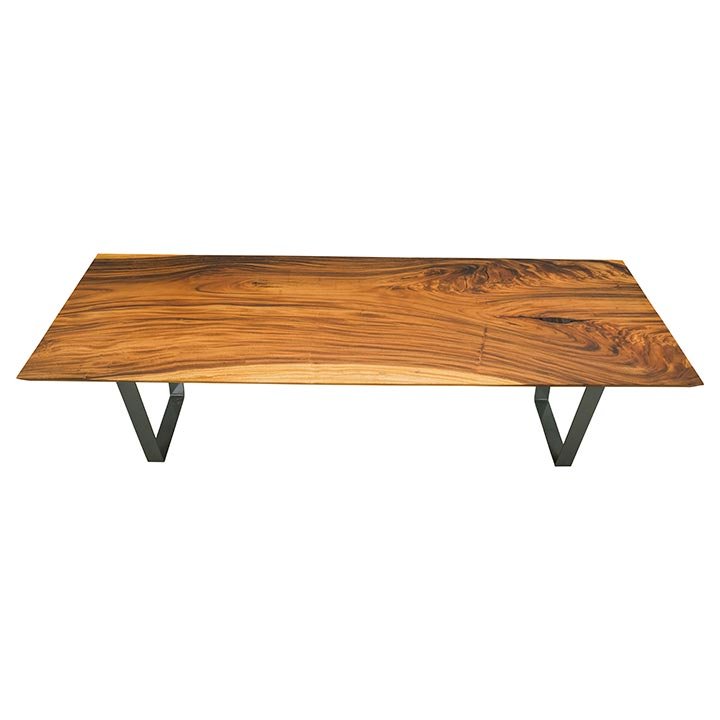Modern Durable Solid Wood Slab Table Suar Wood Resin Epoxy Dining Tables Set for Home Hotel Villa Apartment for Living Room