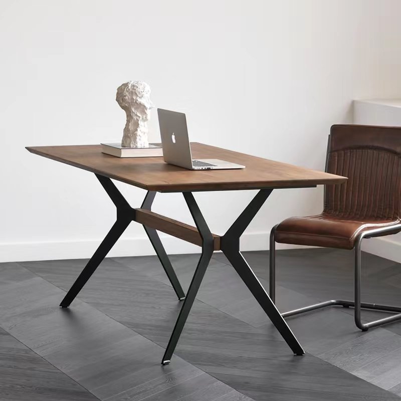 wholesale support Modern dining room furniture MDF wood top rectangular simple dining table