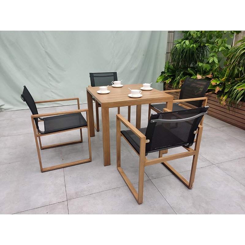 Best Selling Outdoor Aluminum Furniture Hotel Restaurant Waterproof Garden Dining Set