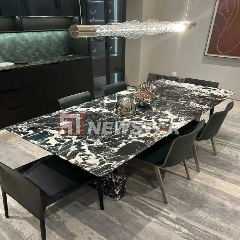 Customized Luxury Stone Dining Table Stone Furniture Dining Table Oval Marble Dining Table
