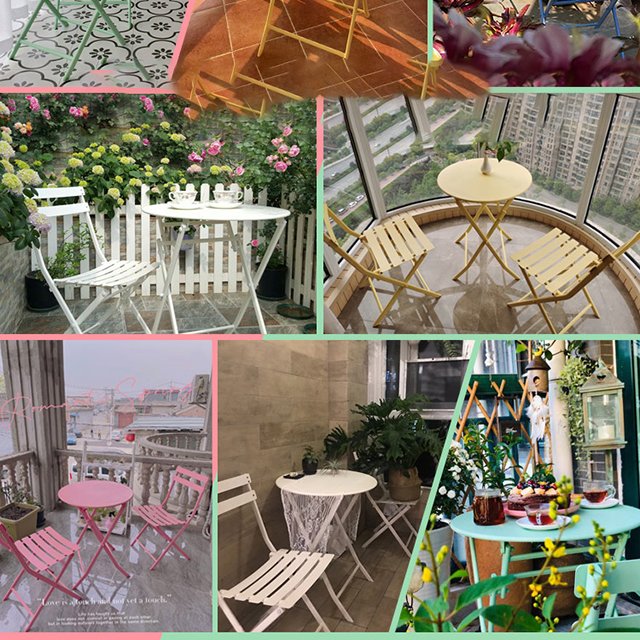 Wholesale Factory Portable Picnic Outdoor Garden Patio Party Camp Metal Folding Dining Table Chairs For Outdoor Event