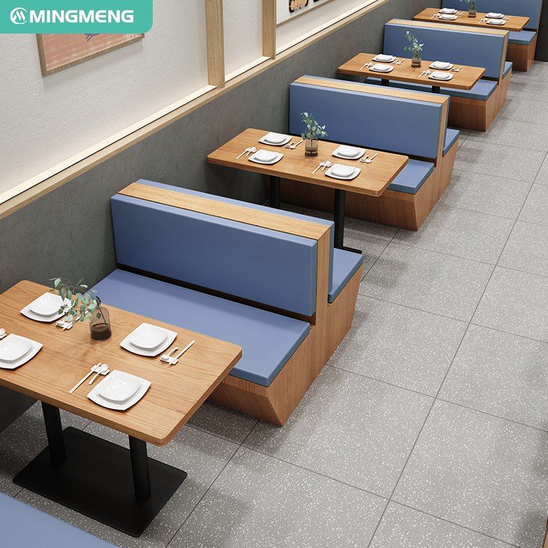 Modern Wood Restaurant Furniture Sets Coffee Shop Style Chair Table for Dining for Hotels and Cafes