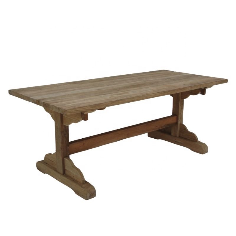 Teak Minimalist Dining Table Modern Outdoor Dining Table Solid Wood Dining Room American Style Home Furniture