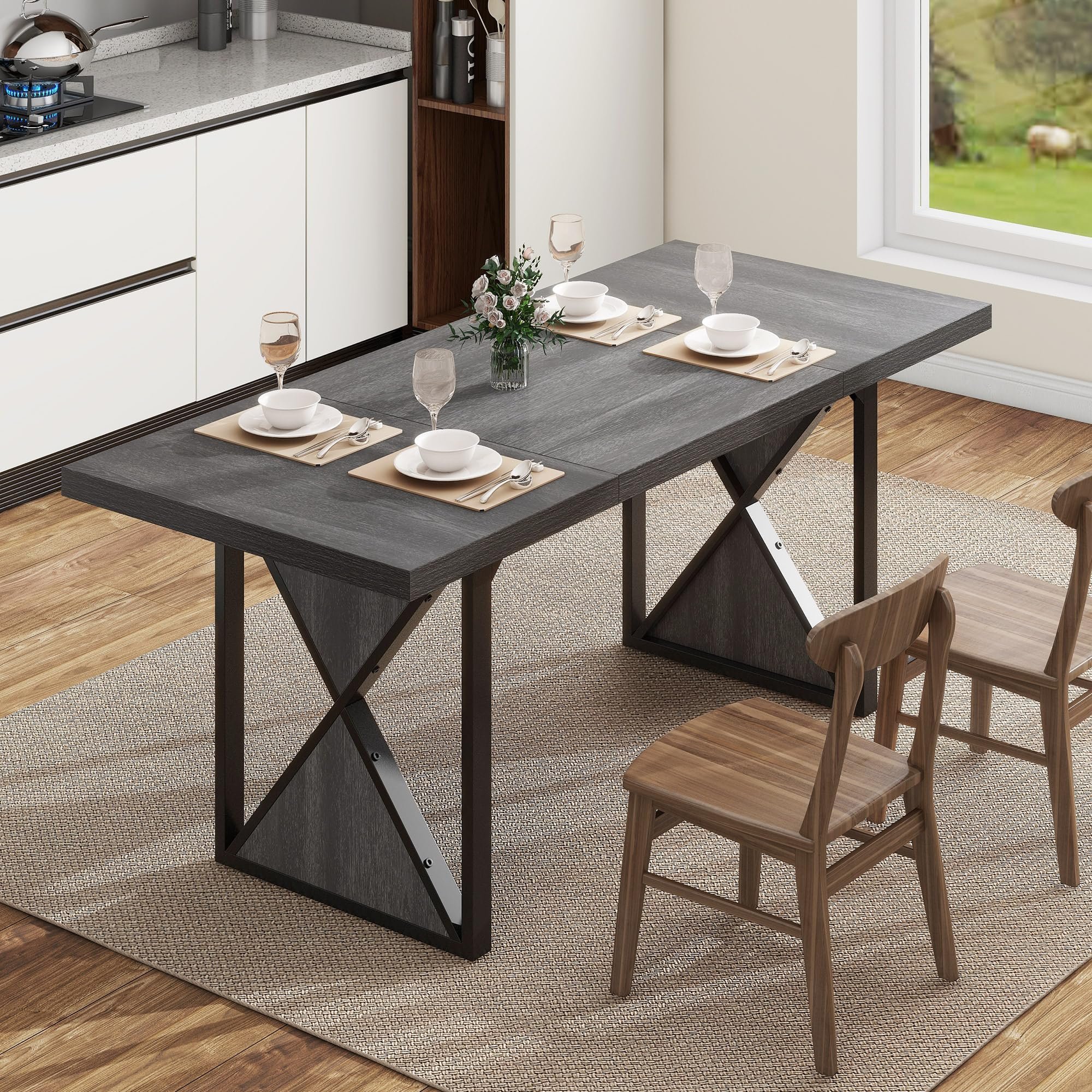 dining room table wood full nordic foldable dining table modern luxury wood extendable dining table set