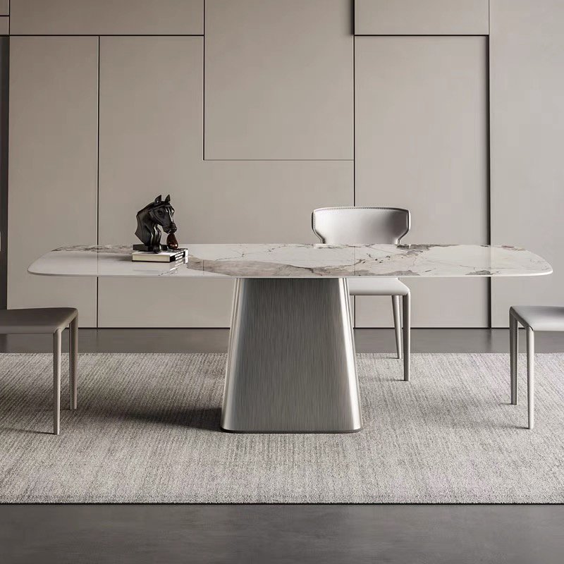 Modern luxury marble dining table with chair set dinning tables and chairs 4 6 8 seater for dining room full furniture home