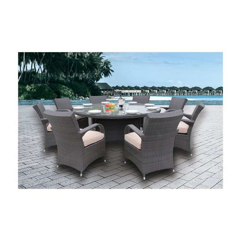 Luxury Modern Outdoor Round Dining Table Set with Nice Price