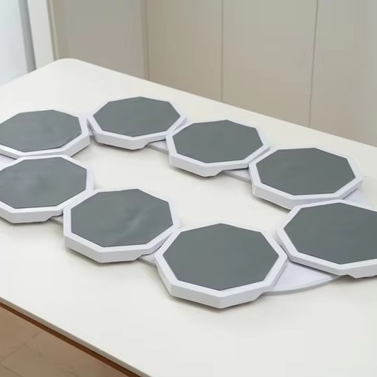Lazy Susan 8 Plate Turntable Dining Table Adjustable For Rectangular Long & Oblong Table