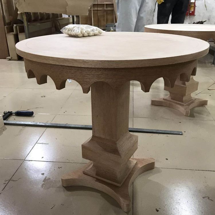 High quality wholesale cheap Modern Simple Round wood Furniture restaurant Dining Table