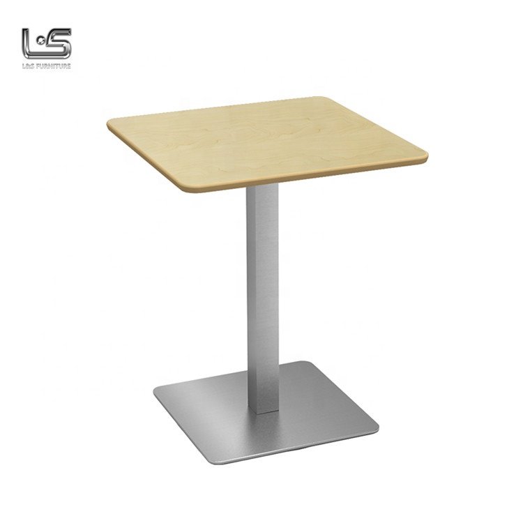 Wholesale wooden top table canteen table