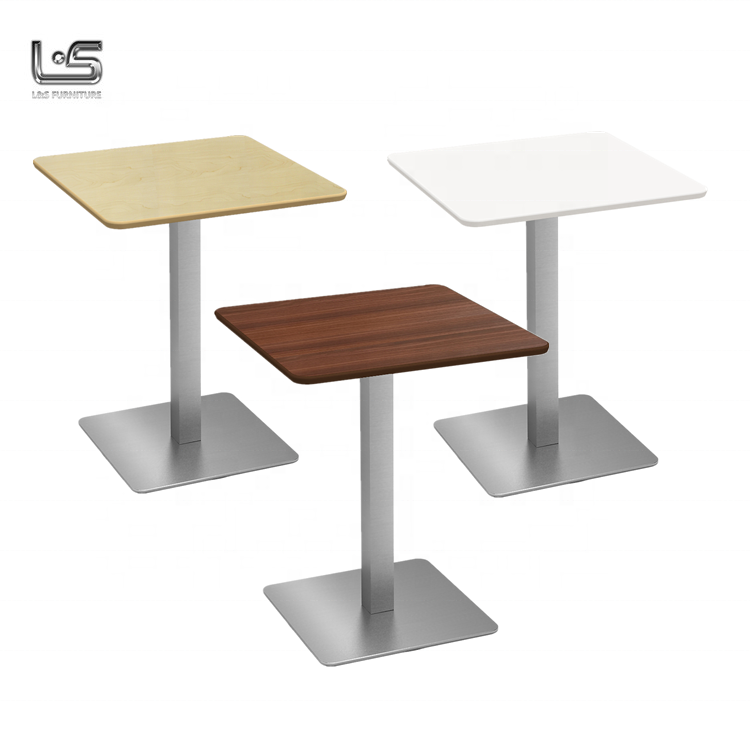 Wholesale wooden top table canteen table