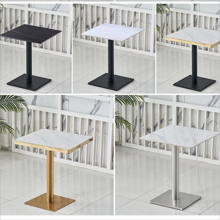 Modern restaurant furniture Nordic rectangular luxury dining table set with chairs for sale
