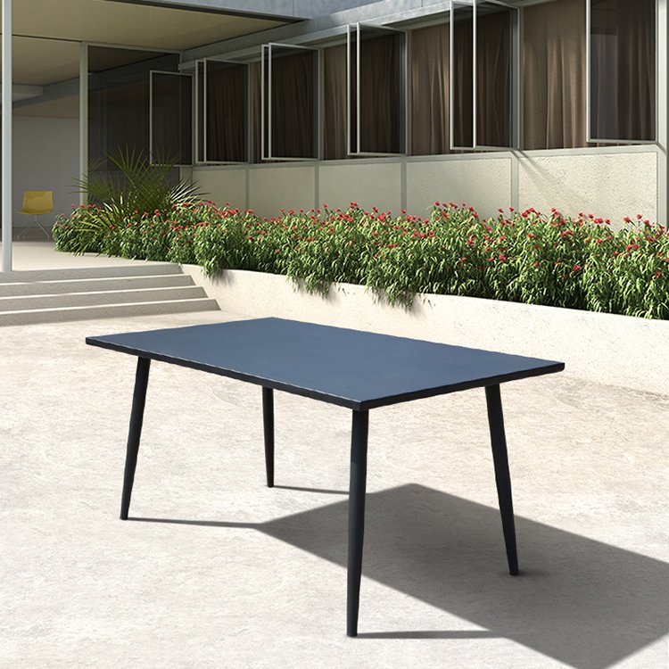 Modern Cheap Grey Garden 5 Piece Dining Set Furniture Outdoor Patio Rope Aluminum Table and 4 Seater Chairs