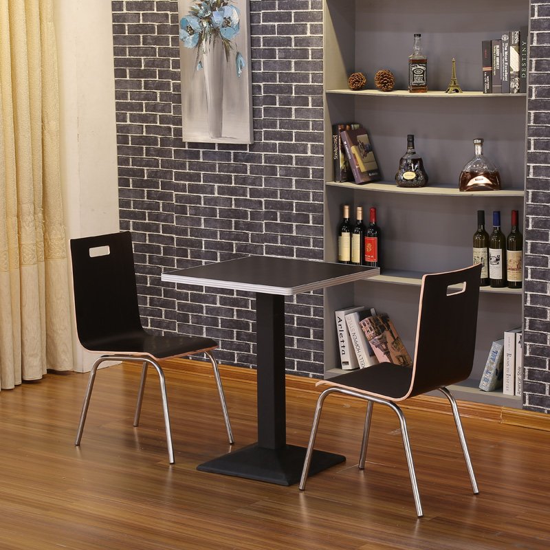Fast food table and chair snack shop burger milk tea restaurant canteen noodle shop commercial dining table and chair