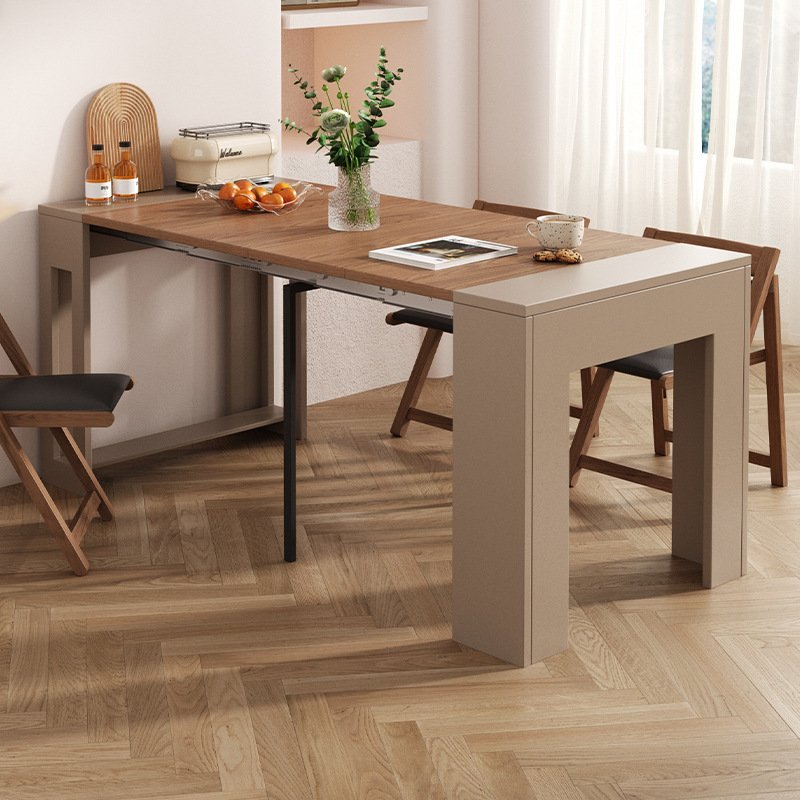 Apartment Furniture Dinning Tables Multi-functional Extendable Tables Folding Wood Dining Table Space Saving Modern Wooden