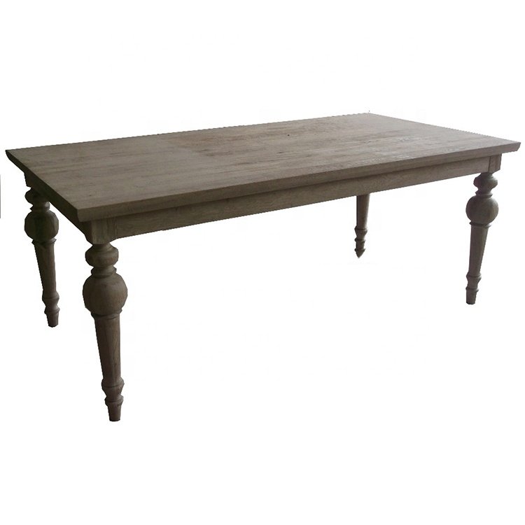 Classical High Quality Oak Wood Dining Table Set