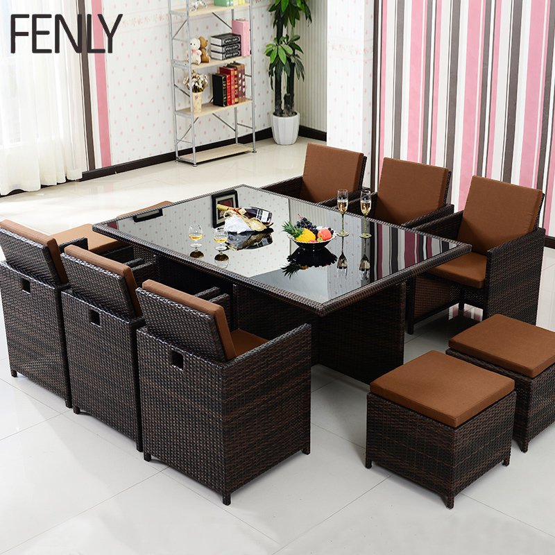 Customized Exquisite Rattan Garden Chair Outdoor Table Set 1 Piece Modern Furniture Leisure Hotel Balcony Park-25-30 Days