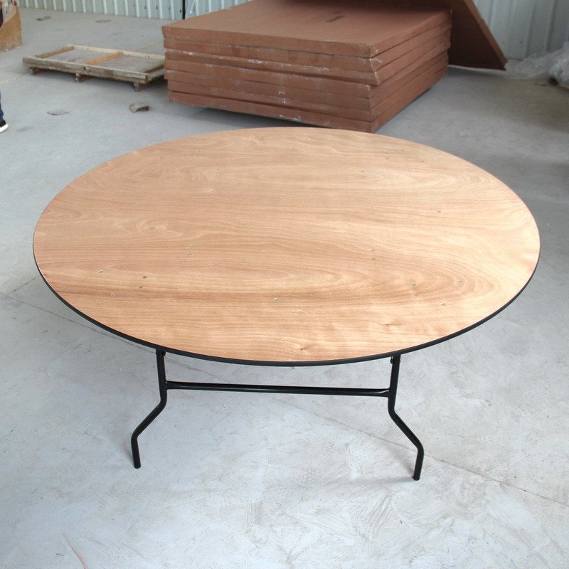 Cheap Outdoor Hotel Wooden Foldable Wedding Rental Dining Table