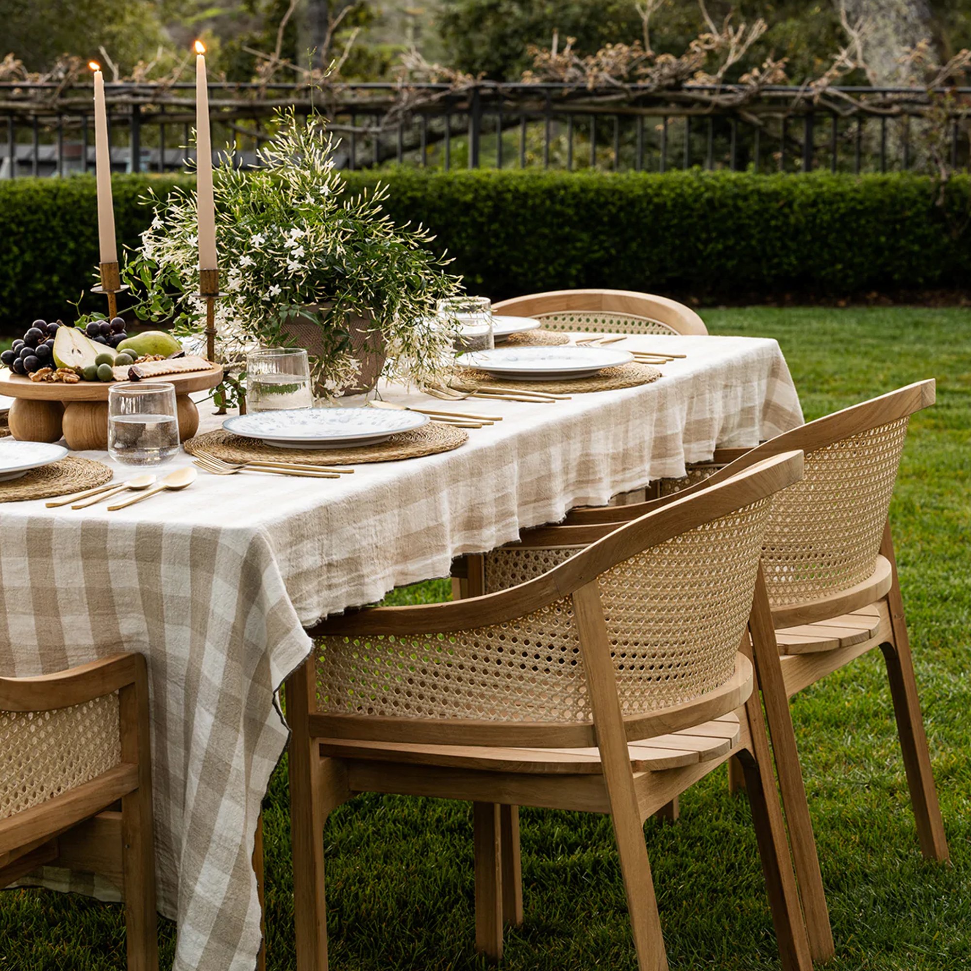 Set Dining Table Outdoor All-weather Dining High Quality Wood - Stevie