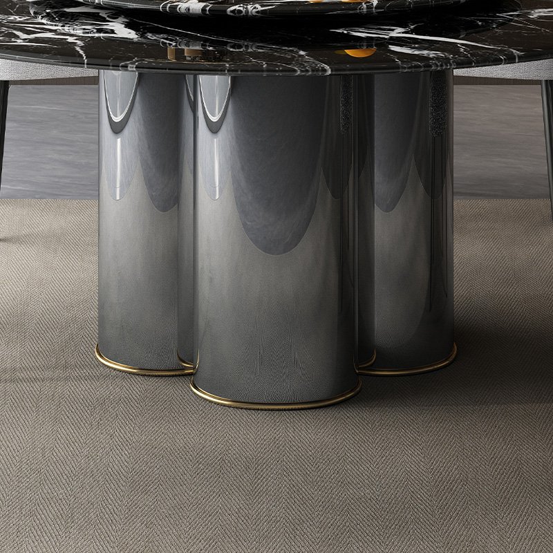 Modern Luxury Dali Dining Table Set Extendable Marble Home Furniture Living Room Dining Room round villa Hotel Versatile