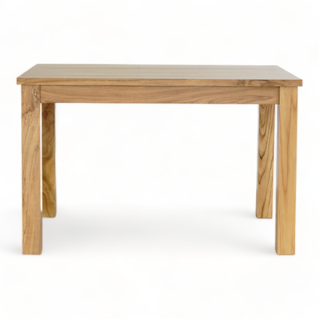 Nordic Luxury Dining Table Set Strong Solid Teak Wood Home Kitchen from Indonesia Teak Wooden Table for Restaurant Coffee Shop