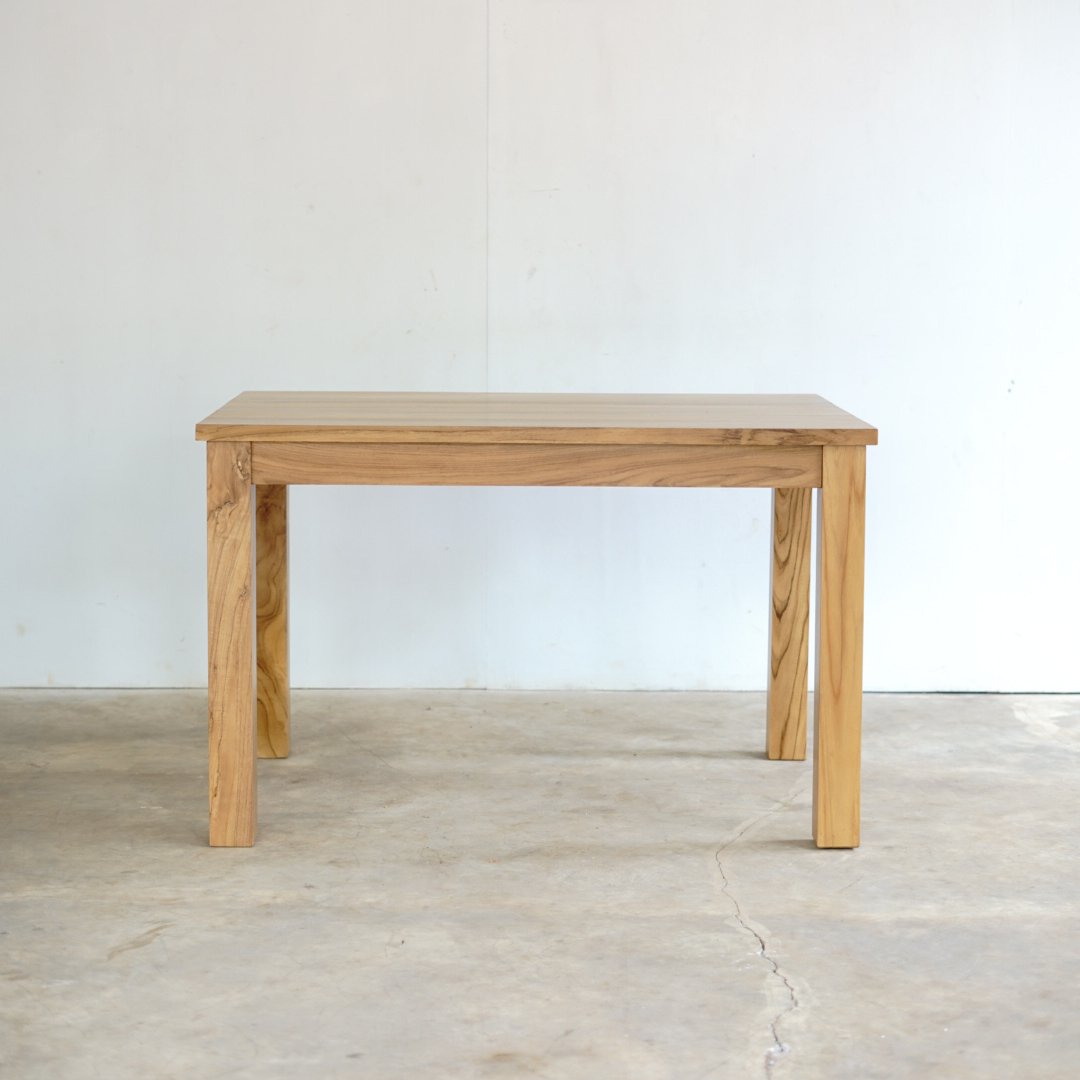 Nordic Luxury Dining Table Set Strong Solid Teak Wood Home Kitchen from Indonesia Teak Wooden Table for Restaurant Coffee Shop